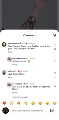 Comments section